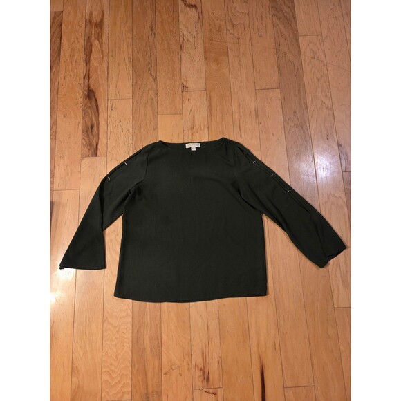 Michael Kors Large Olive Green Blouse - Picture 1 of 3